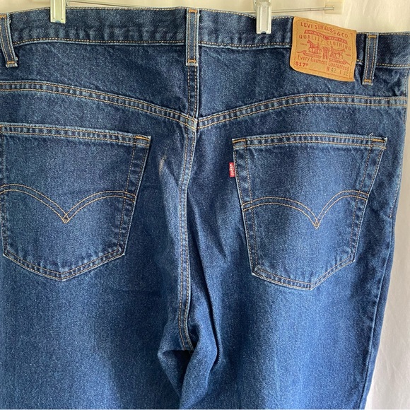 Men’s Levi’s 517 Boot Cut Denim Blue Jeans 42 x 32 - Picture 4 of 8